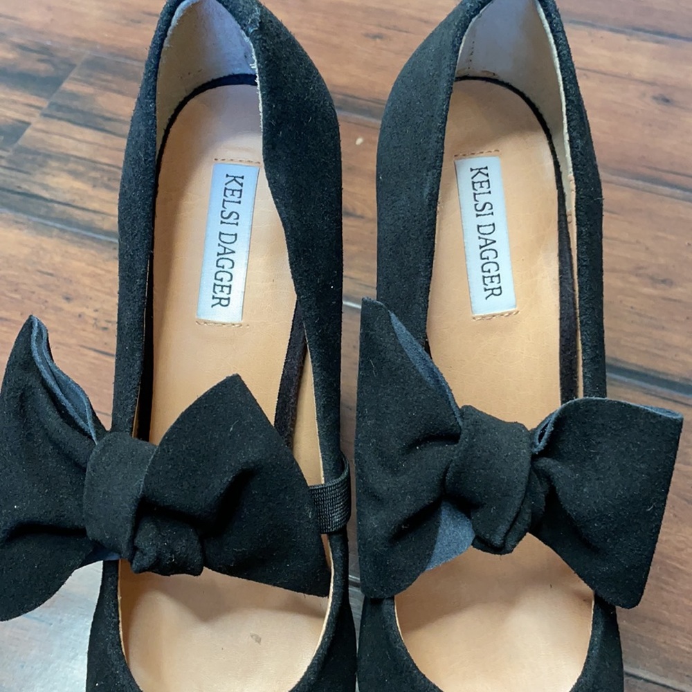 Kelsi dagger black 6 inch heels size 8.5 - Picture 6 of 9